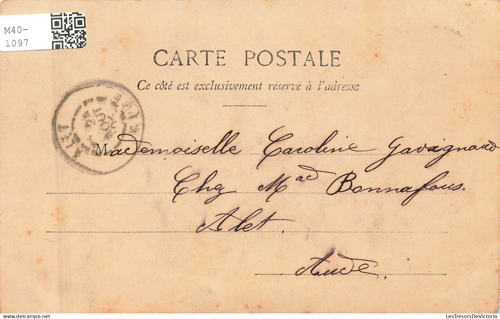 FANTAISIES - 1904 - Mes Meilleurs Souhaits - Une Femme Seule - Carte Postale Ancienne - Other & Unclassified