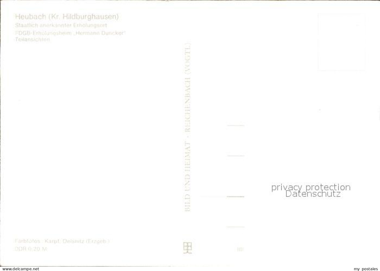 72352734 Heubach Thueringen FDGB Heim Hermann Duncker Teilansichten Hildburghaus - Hildburghausen