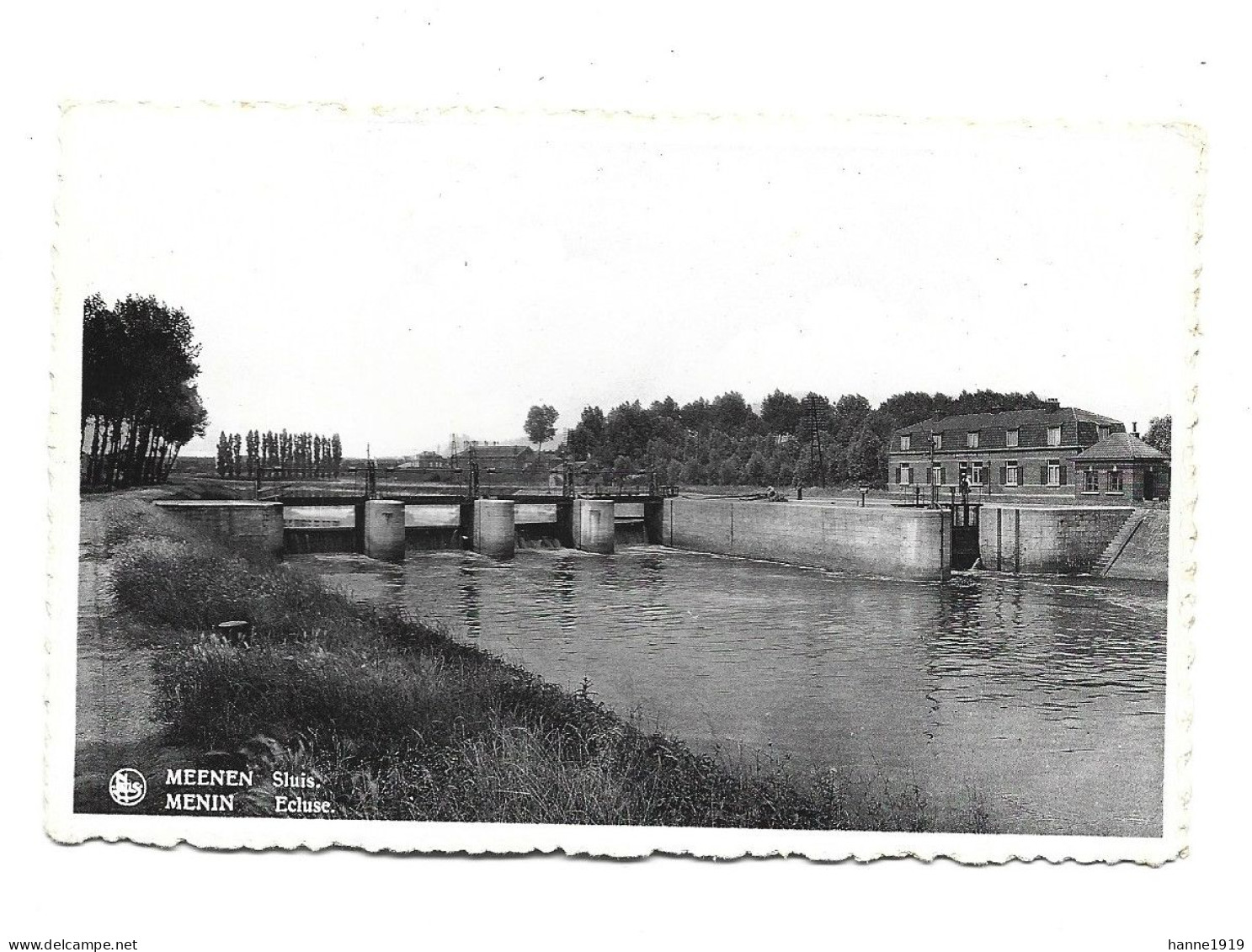 Menen Menin Sluis Ecluse Foto Prentkaart Photo Carte Htje - Menen