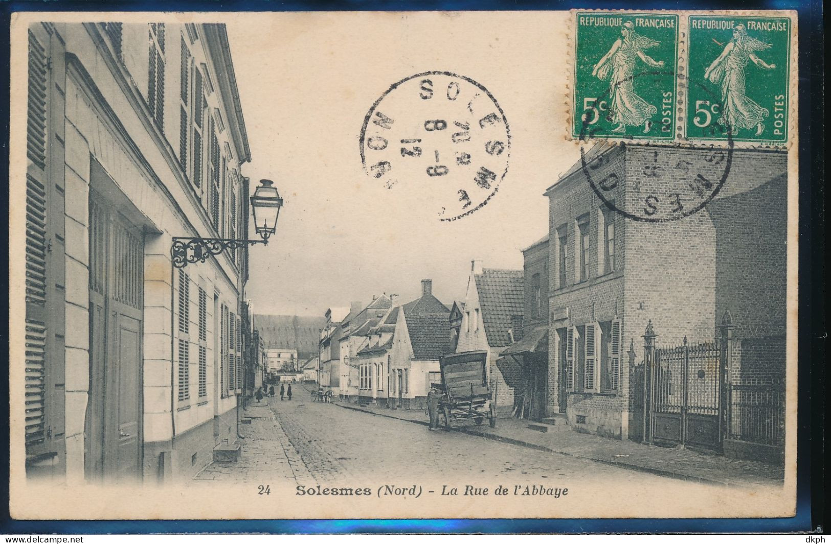 59 SOLESMES LA RUE DE L ABBAYE REF MAR 448 - Solesmes