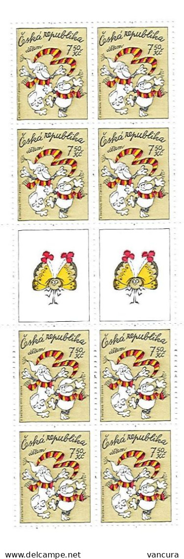 Booklet 438 Czech Republic For Children Kremilek And Vochomurka Book And Cartoon 2005 Butterfly - Ongebruikt