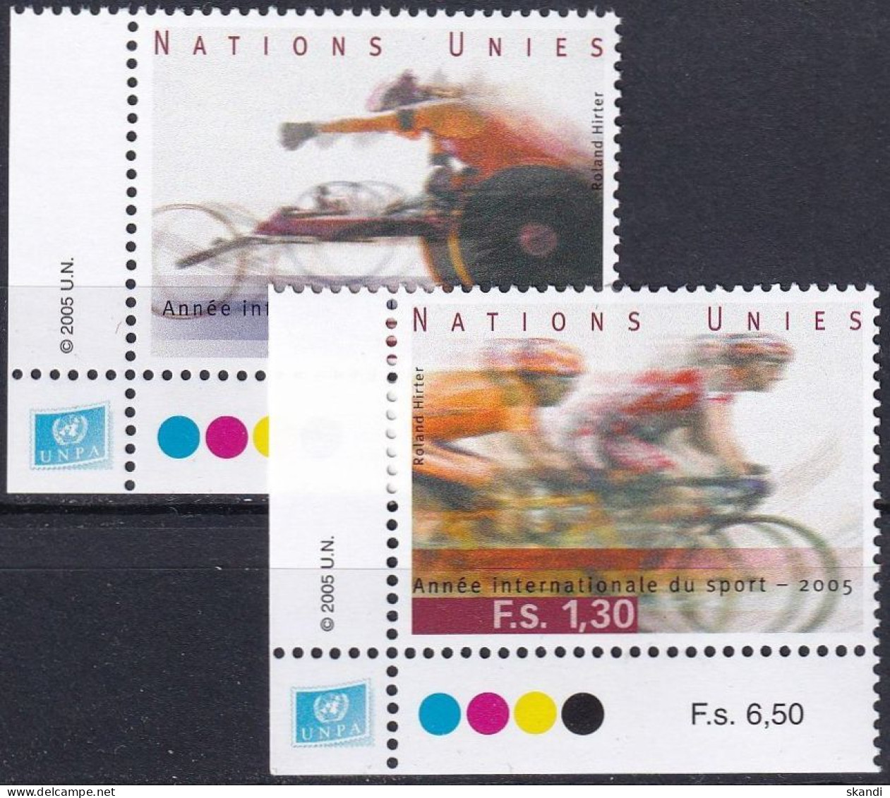 UNO GENF 2005 Mi-Nr. 516/17 Eckrand ** MNH - Unused Stamps