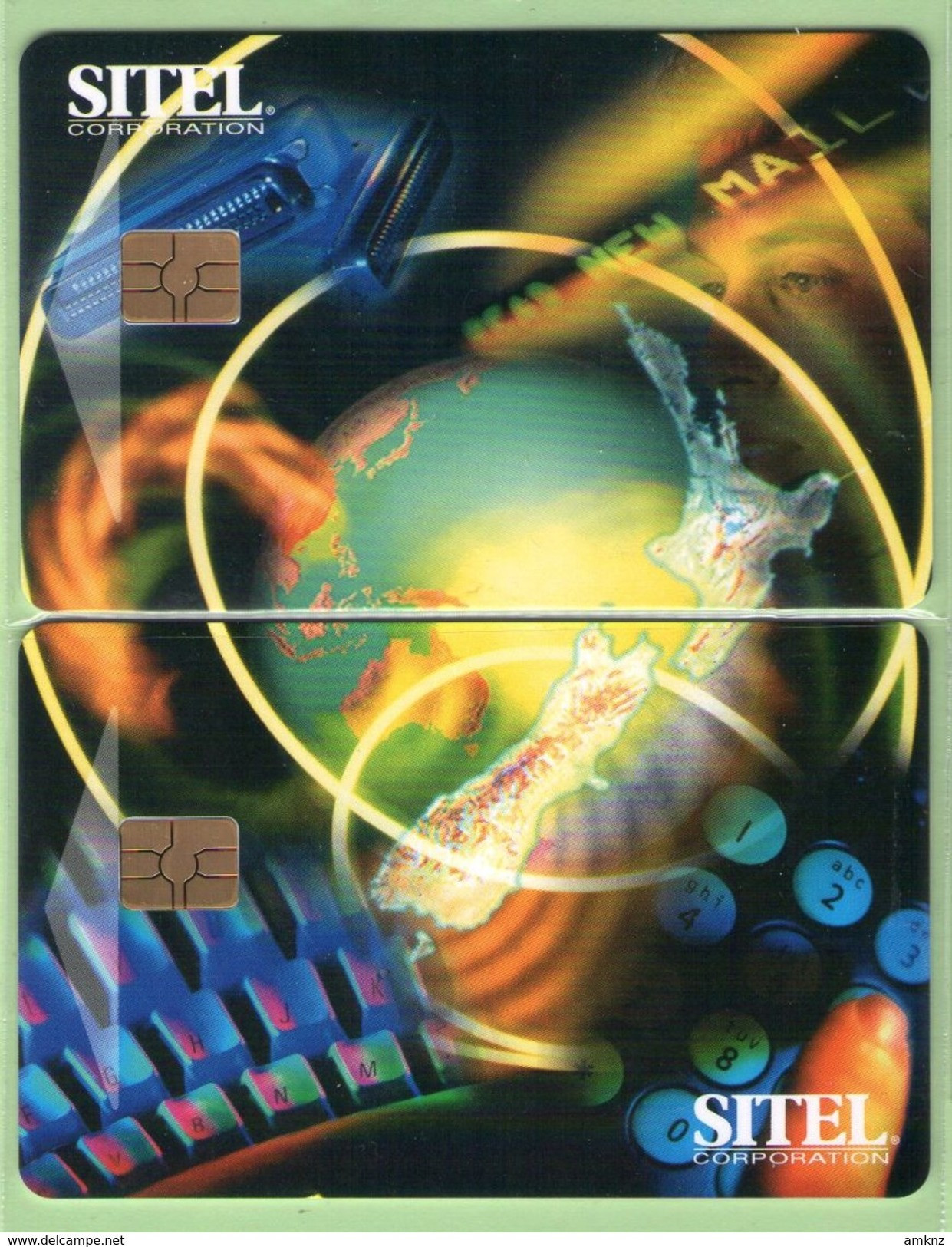 New Zealand - Chipcards - 1999 SITEL Corporation - Puzzle Set (2) - Mint - Cards 017 - New Zealand