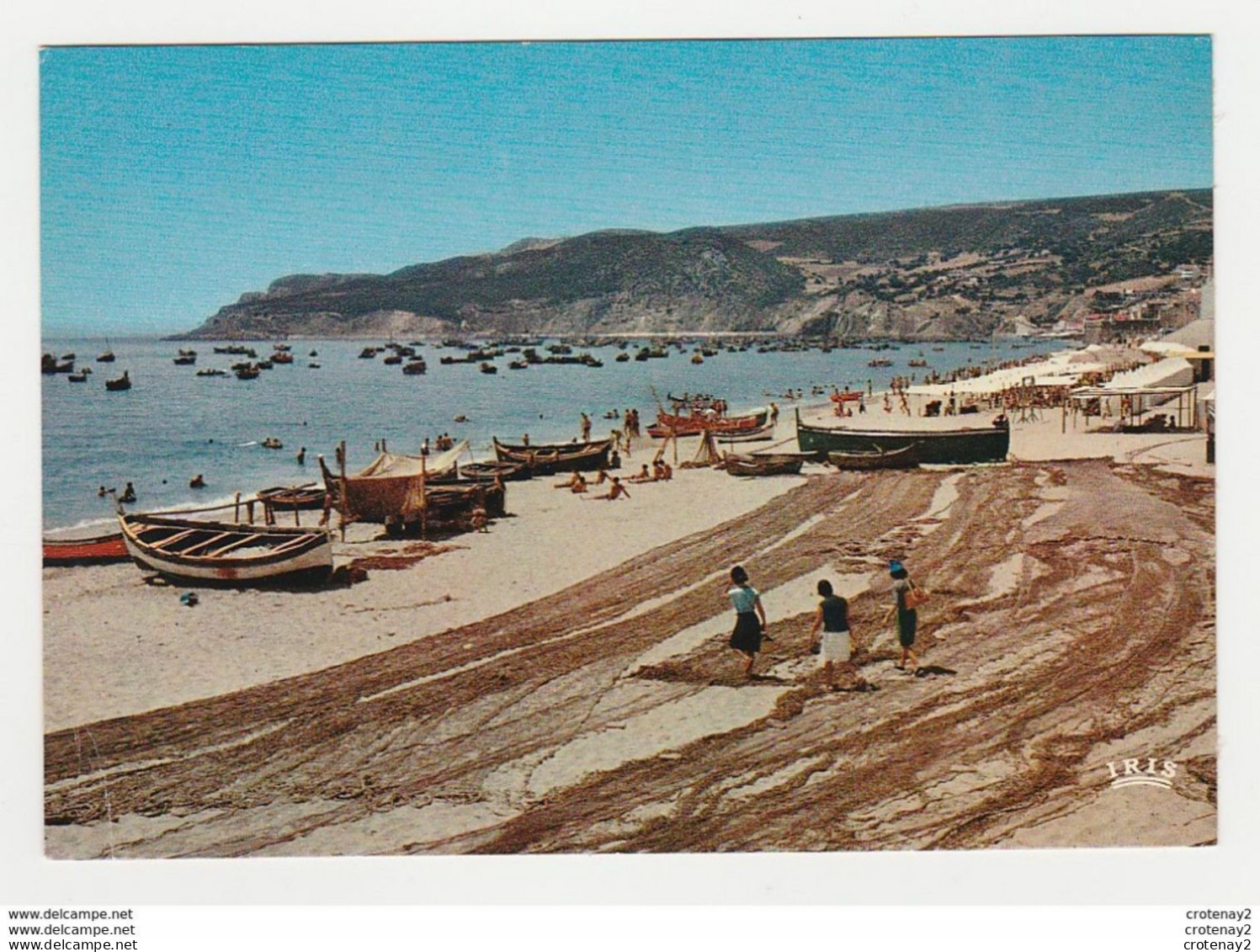 Portugal SESIMBRA Vers Setubal N°1044 Redes De Pesca Filets De Pêche étendus Bateaux Baignade VOIR DOS - Setúbal