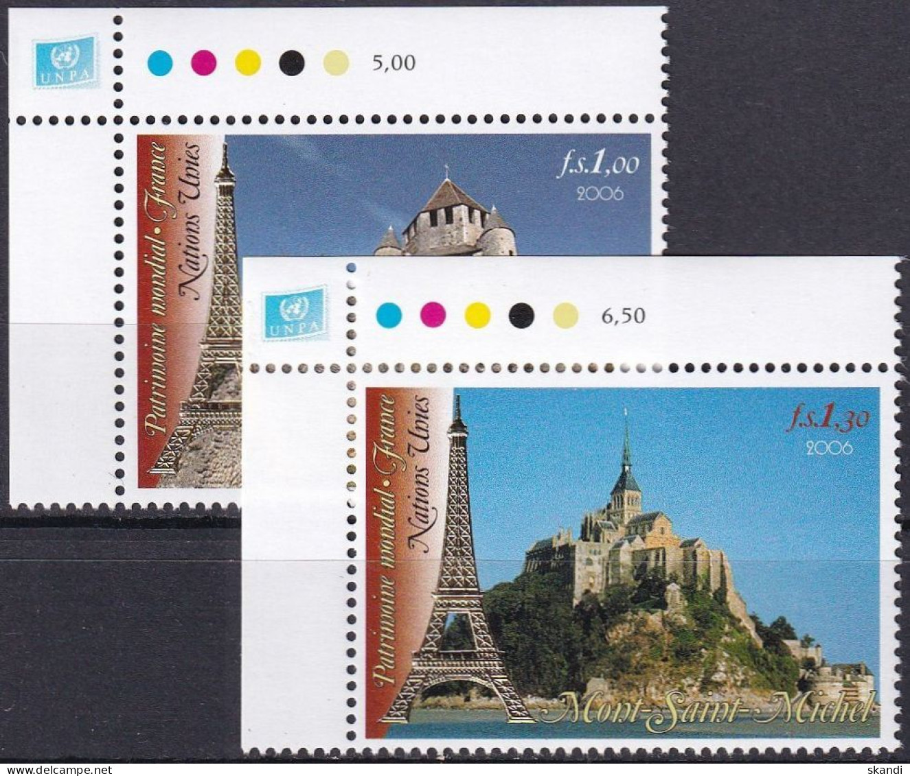 UNO GENF 2006 Mi-Nr. 543/44 Eckrand ** MNH - Neufs