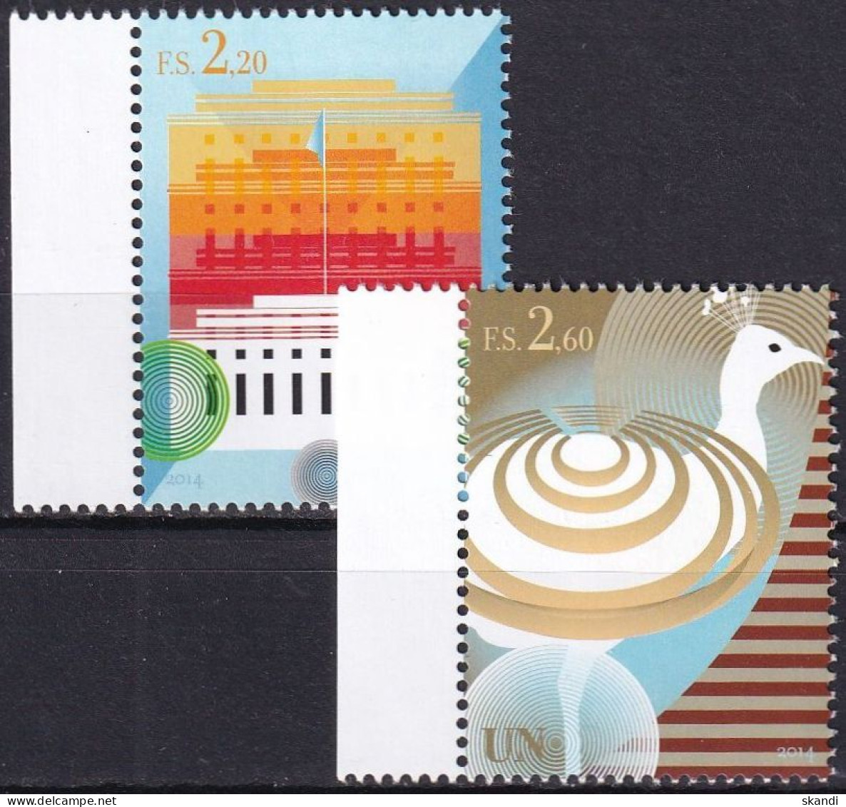 UNO GENF 2014 Mi-Nr. 860/61 ** MNH - Ongebruikt