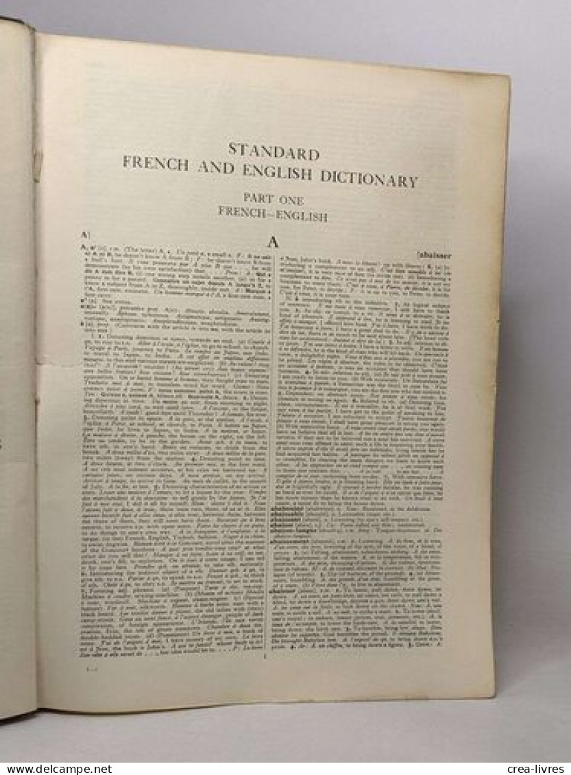 Harrap's Standard Franch And English Dictionary - Dictionnaires