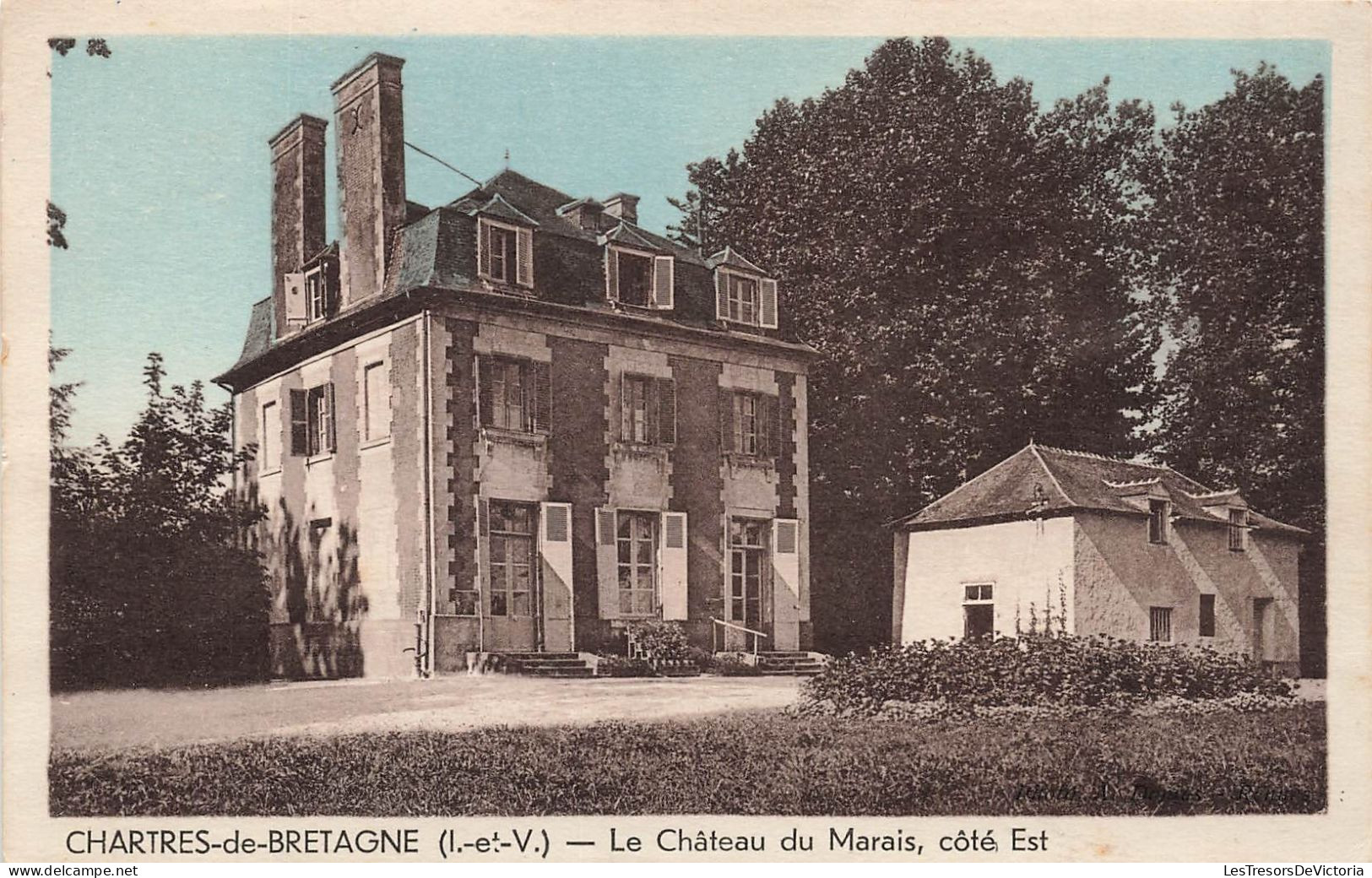 FRANCE - Chartres De Bretagnes ( I Et V) - Le Château Du Marais Côté Est - Carte Postale Ancienne - Rennes