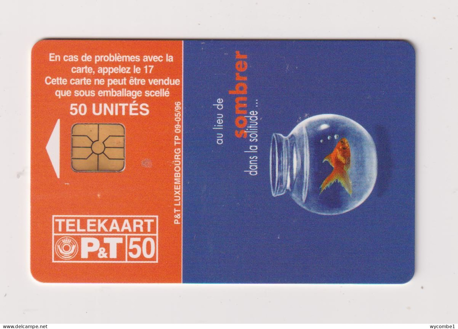 LUXEMBOURG - Goldfish Chip Phonecard - Luxembourg