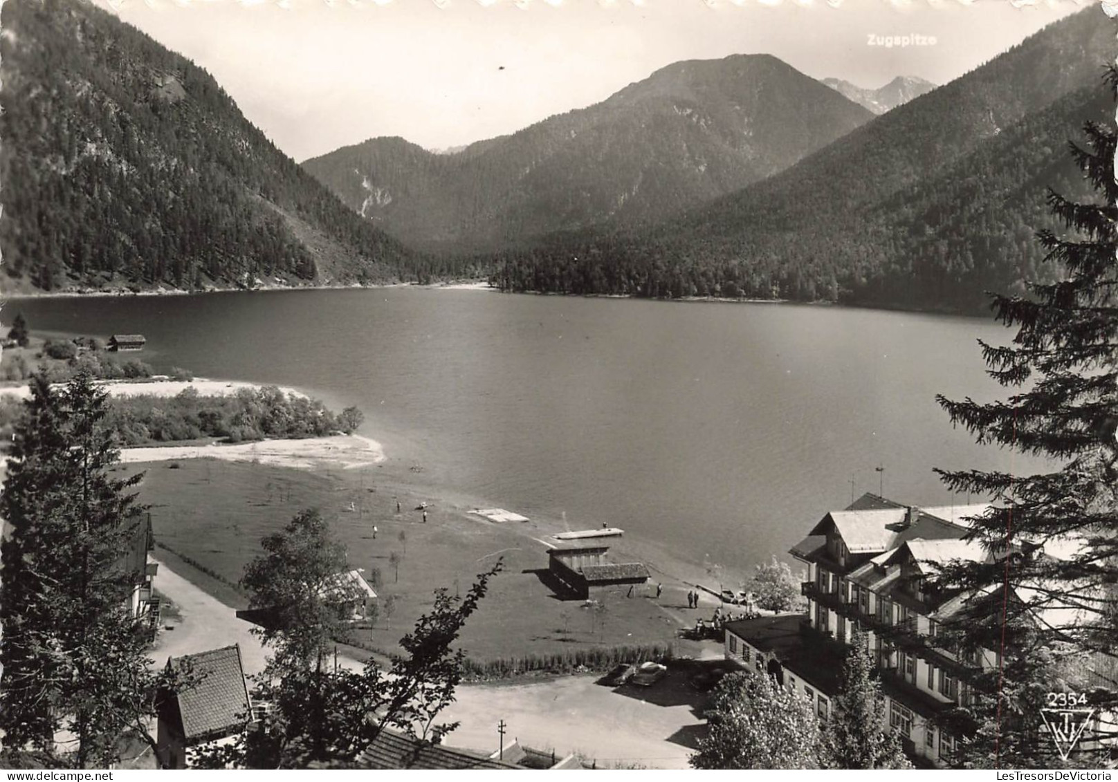 AUTRICHE - Tyrol - Plansee Hotel "Forelle" Mir Zugspitze - 2966m - Carte Postale - Sonstige & Ohne Zuordnung