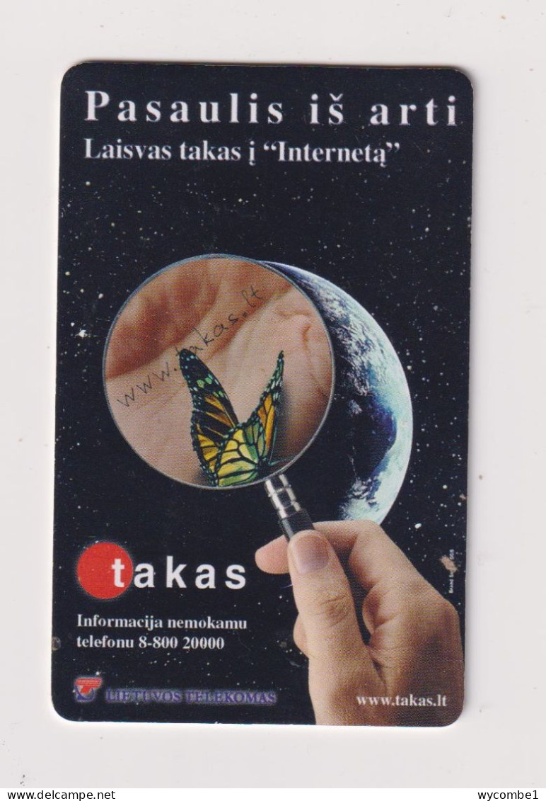 LITHUANIA - Butterfly Chip Phonecard - Lituania