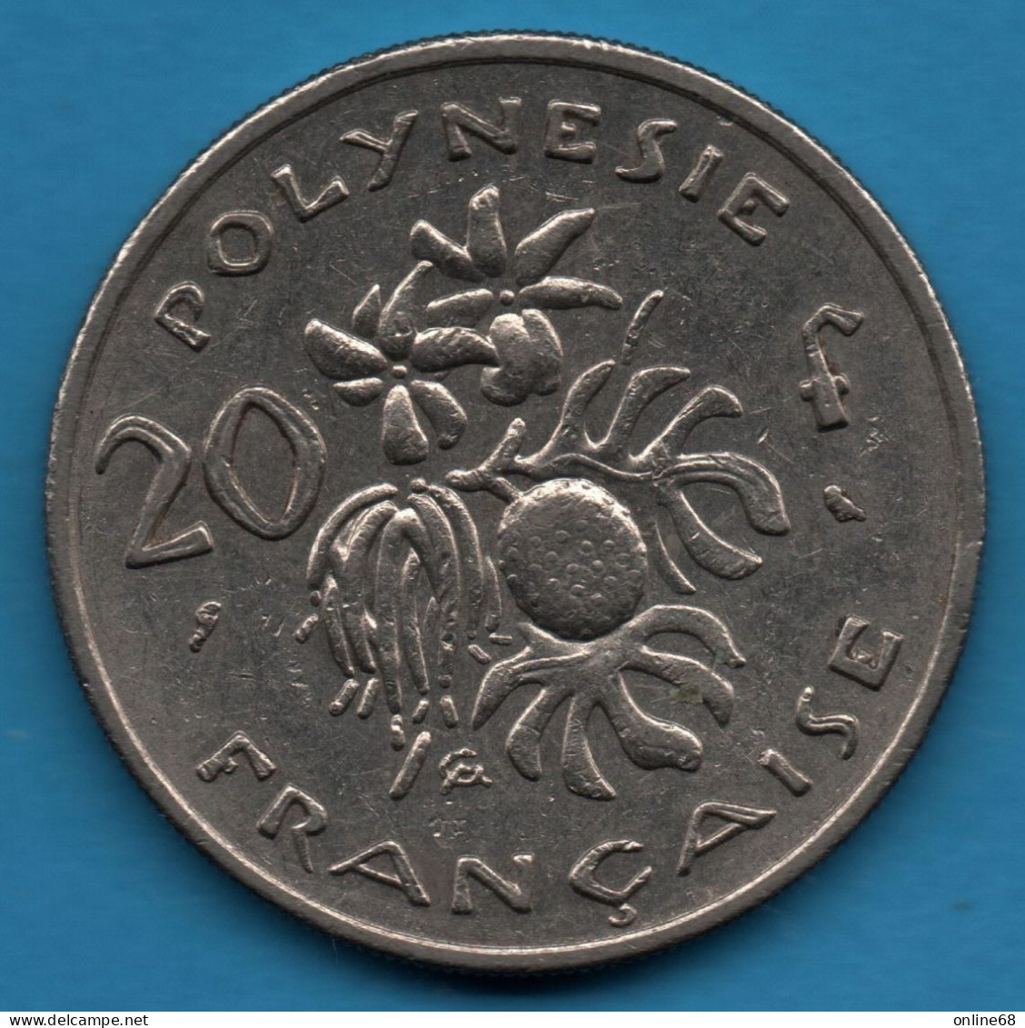 POLYNESIE FRANÇAISE 20 FRANCS 1970 KM# 6 - Frans-Polynesië