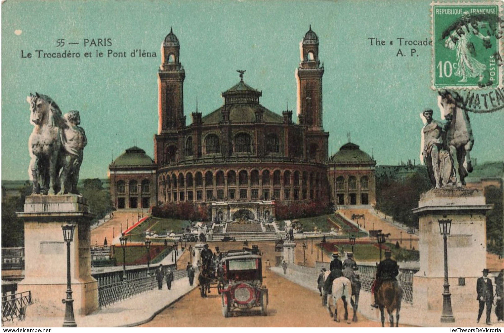 FRANCE - Paris - Vue Générale - Le Trocadéro Et Le Pont D'Iéna - Carte Postale Ancienne - Ponts