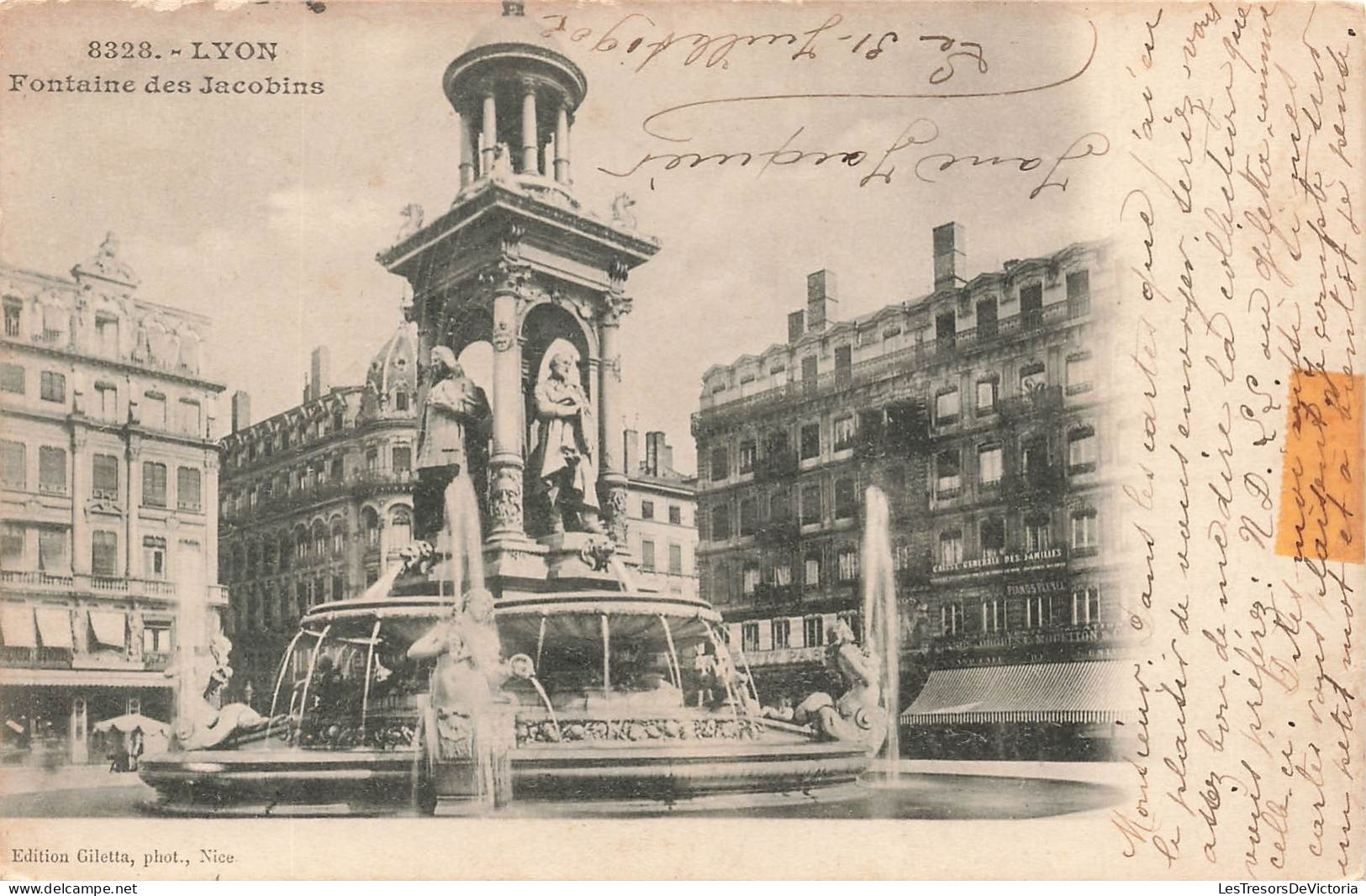 FRANCE - Lyon - Vue Générale De La Fontaine Des Jacobins - Carte Postale Ancienne - Other & Unclassified