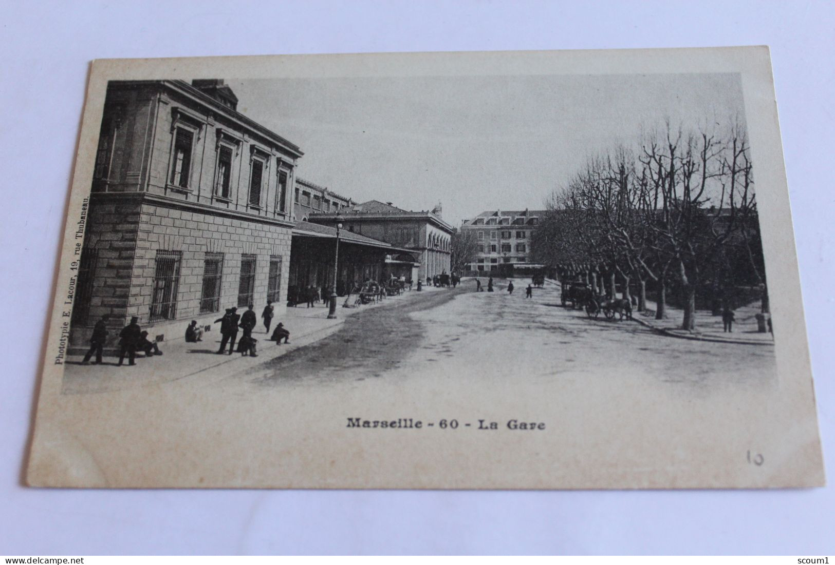 Marseille La Gare Dos Non Divise - Bahnhof, Belle De Mai, Plombières