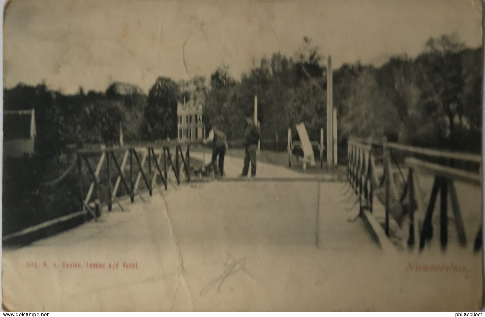 Nieuwersluis (Utr.) Brug (geen Standaard Zicht) 1904 Vuil En Ronde Hoeken - Andere & Zonder Classificatie