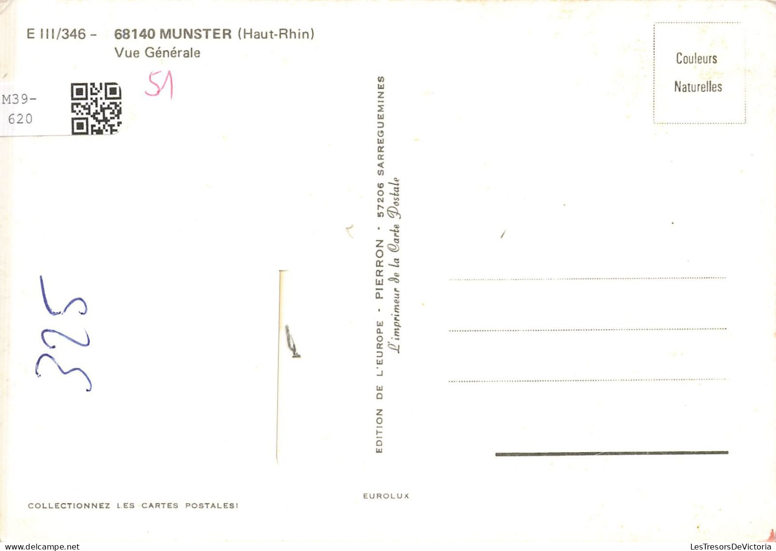FRANCE - Munster - Vue Générale De La Ville - Colorisé - Carte Postale - Munster