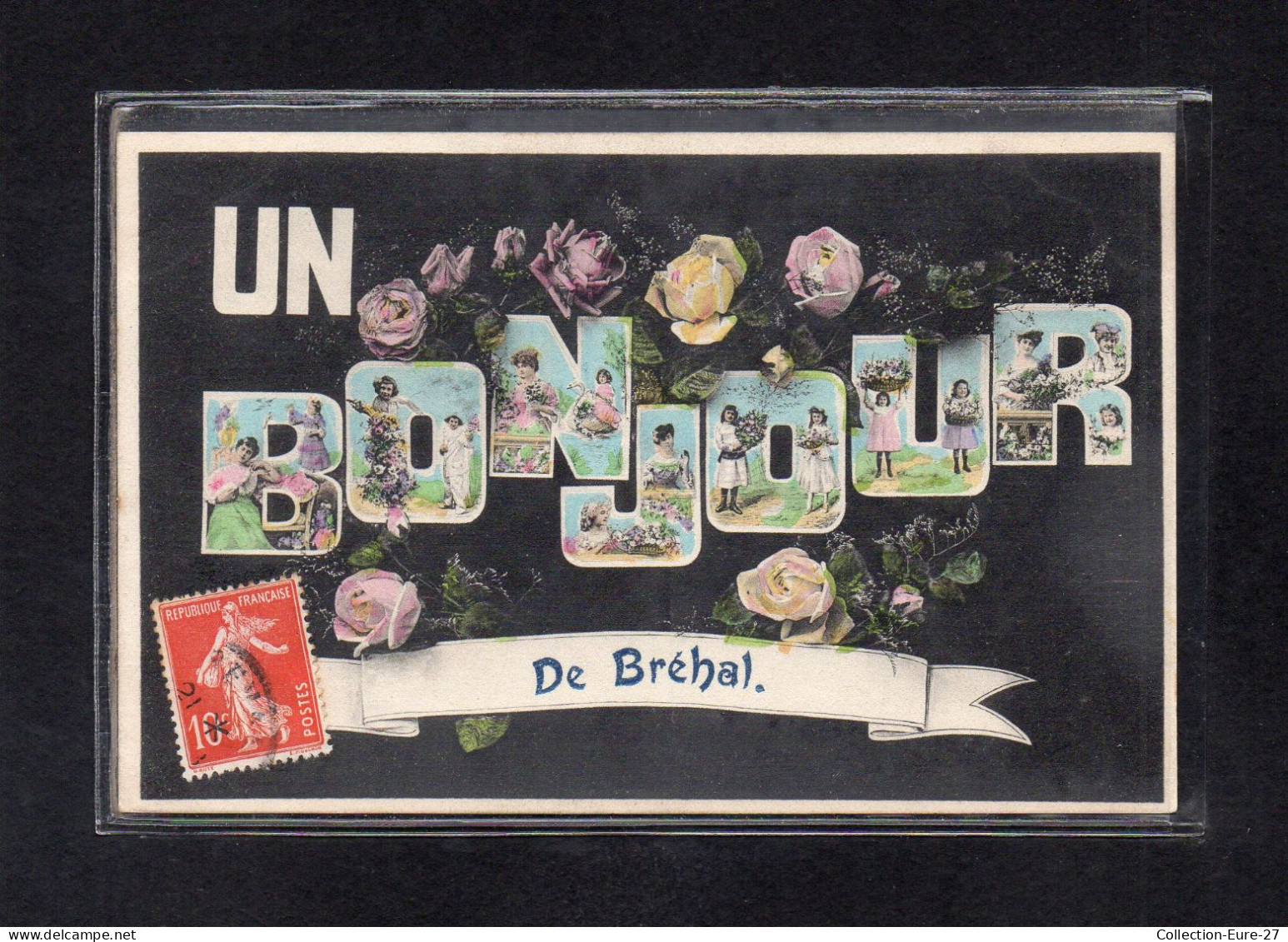 (14/02/24) 50-CPA BREHAL - UN BONJOUR - Brehal