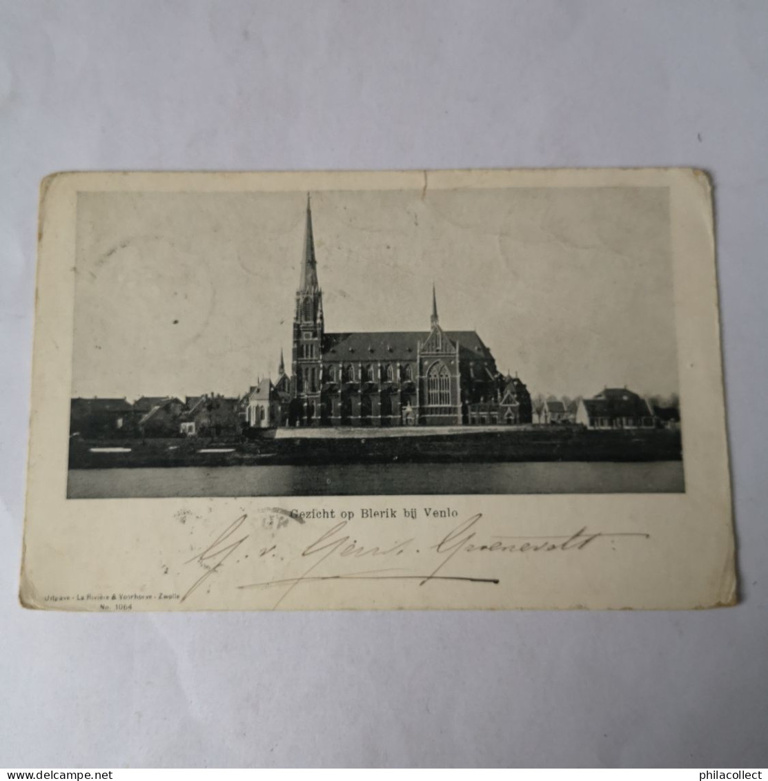 Blerik Bij Venlo // Gezicht Op (Kerk) 1904 Ronde Hoeken En Knip Bovenrand - Venlo