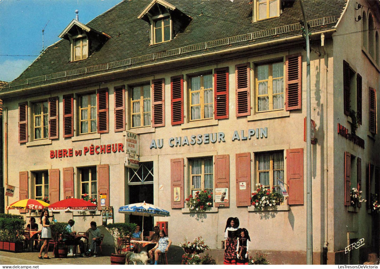 FRANCE - Orbey - Café Au Chasseur Alpin - Colorisé - Carte Postale - Orbey