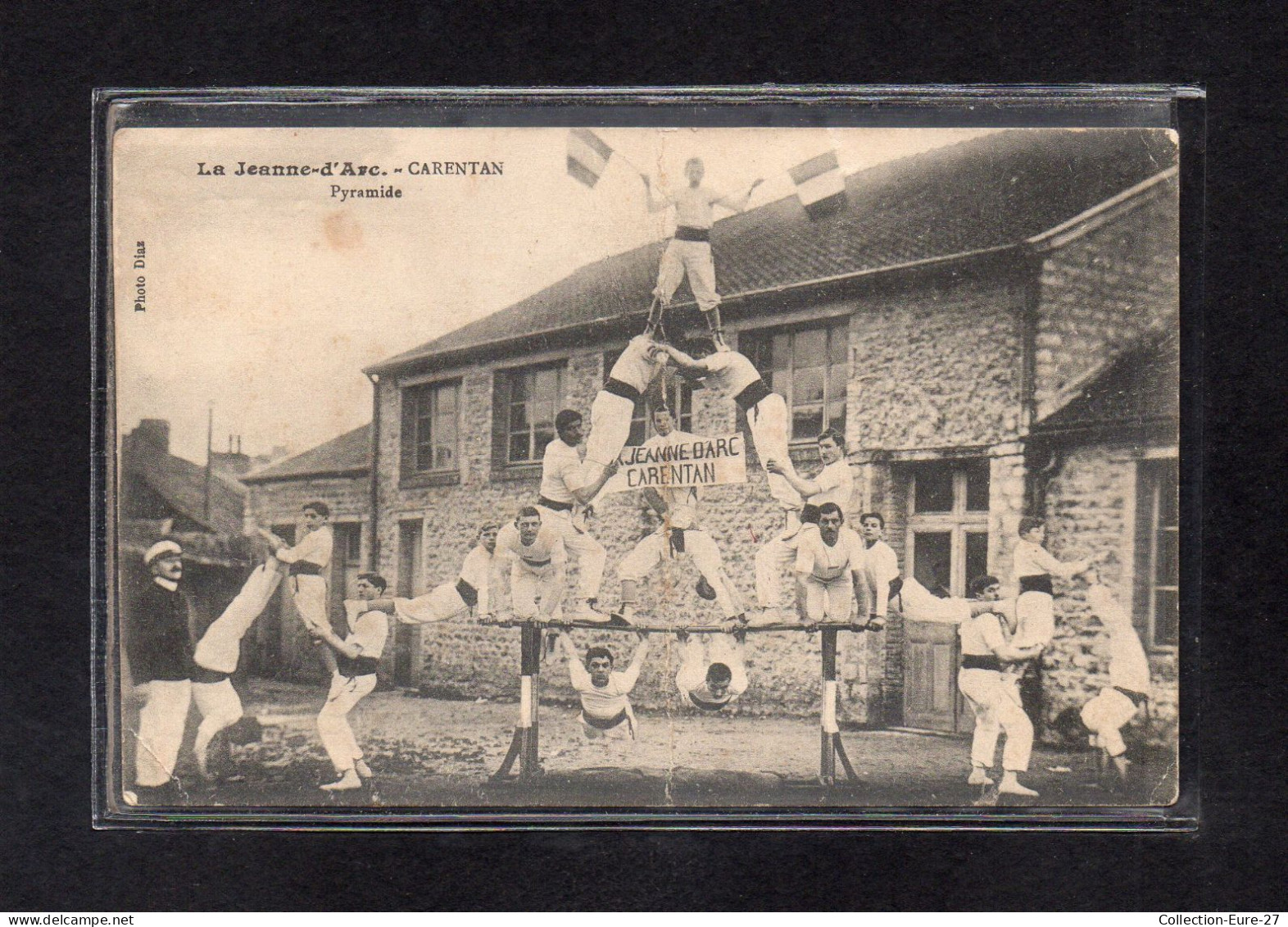 (14/02/24) 50-CPA CARENTAN - LA JEANNE D'ARC - PYRAMIDE - ECOLE DE GYMNASTIQUE - Carentan