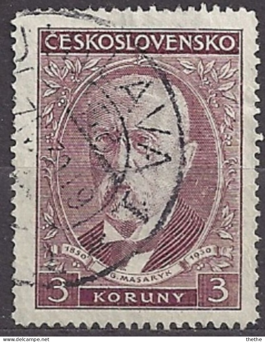 TCHECOSLOVAQUIE - 80éme Anniversaire Du Président Masaryk - Used Stamps