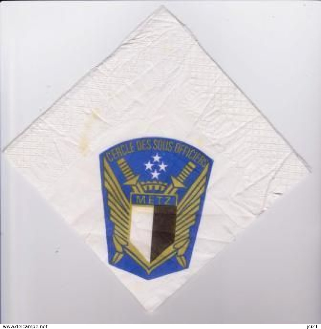Serviette Papier Du Cercle Des Sous-Officiers De METZ [Di065] - Werbeservietten