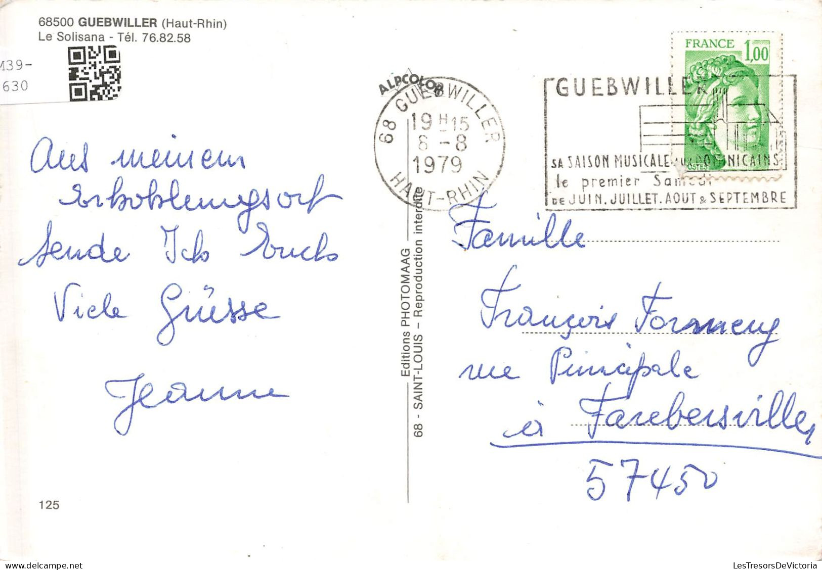FRANCE - Guebwiller - Vue Générale Du Solisana - Colorisé - Carte Postale - Guebwiller