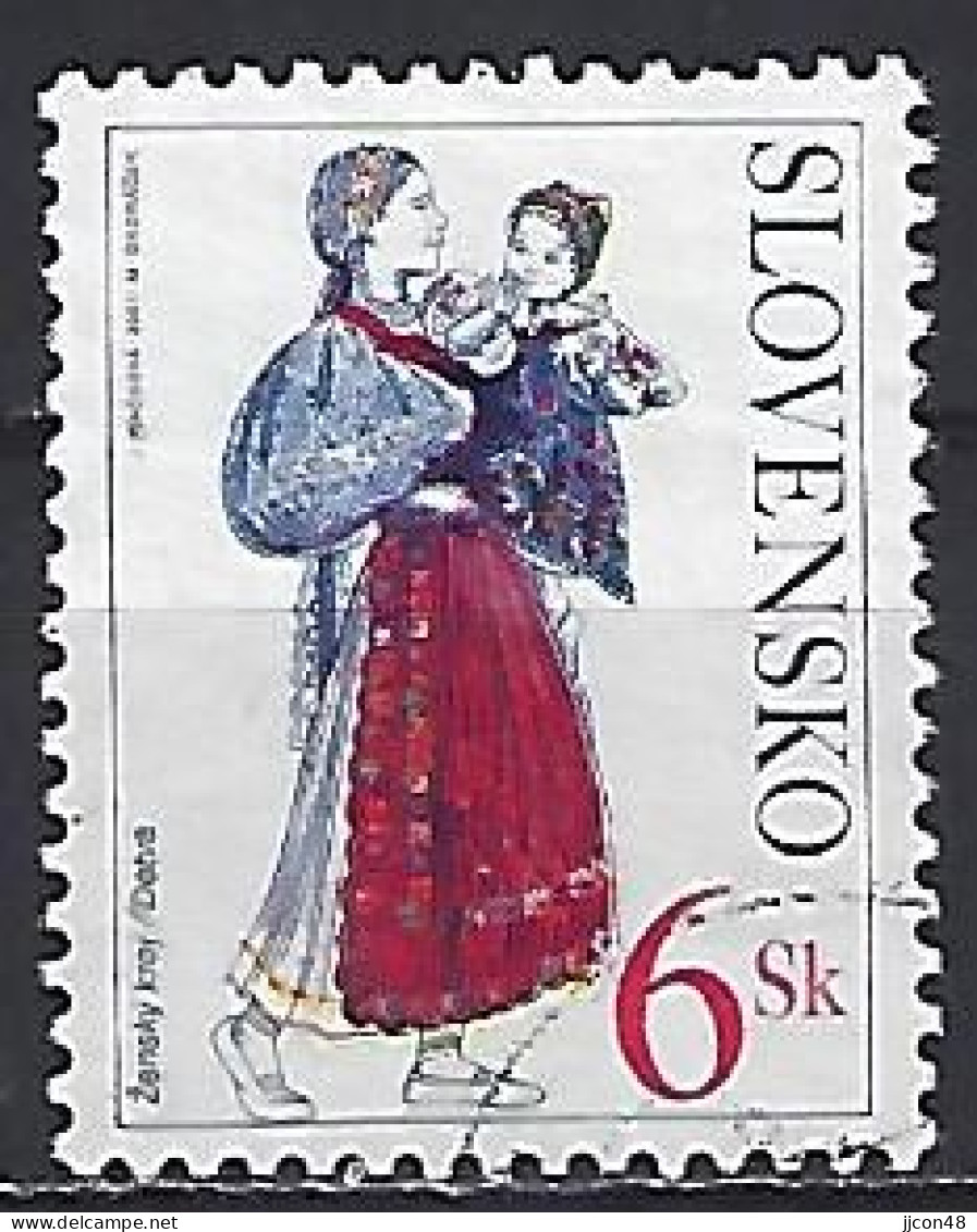 Slovakia 2001  Traditional Costumes (o) Mi.389 - Gebruikt