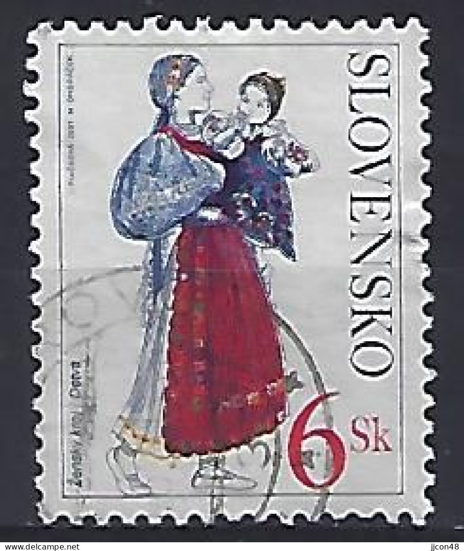 Slovakia 2001  Traditional Costumes (o) Mi.389 - Usati