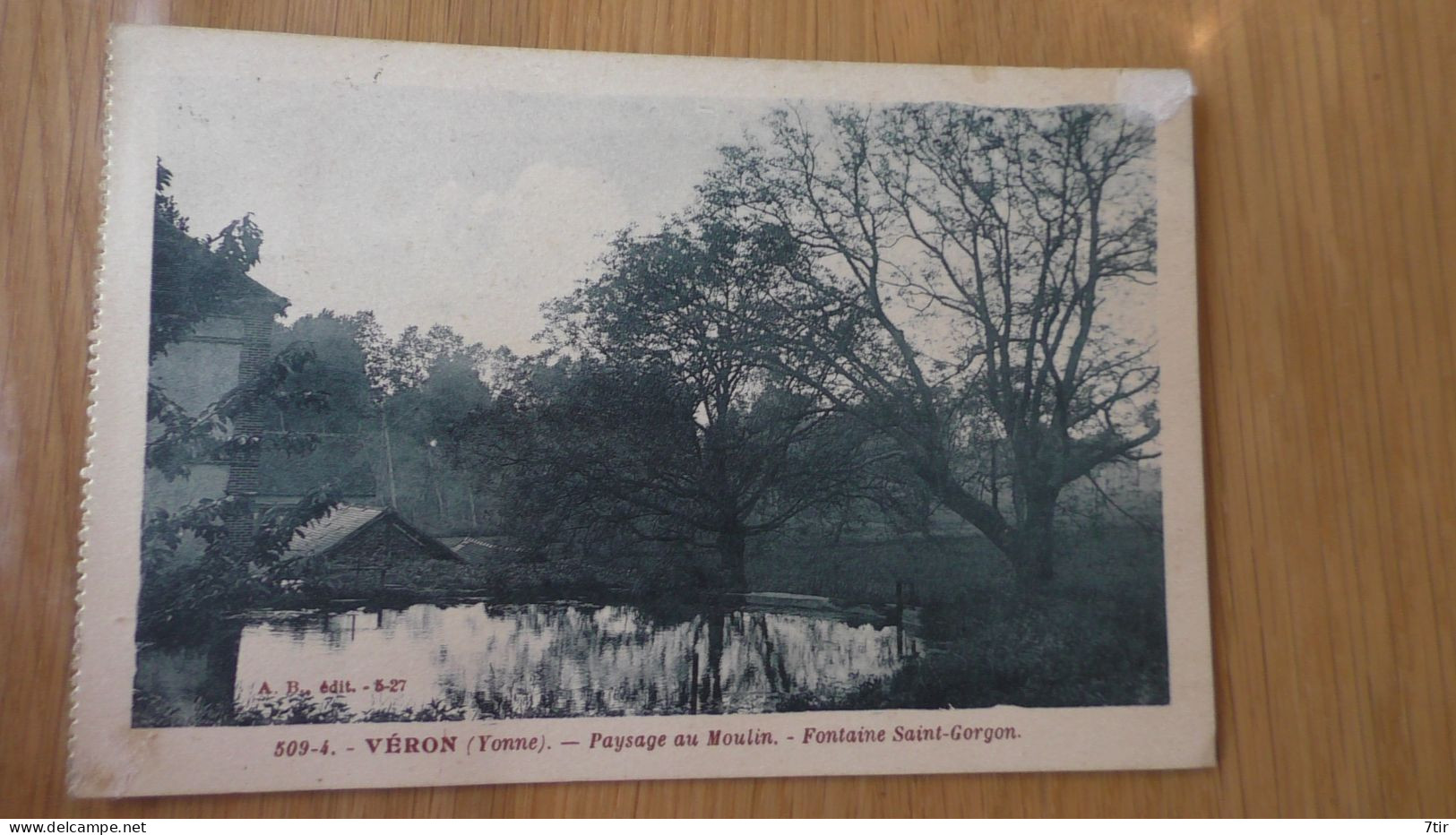 VERON PAYSAGE AU MOULIN FONTAINE SAINT GORGON - Veron