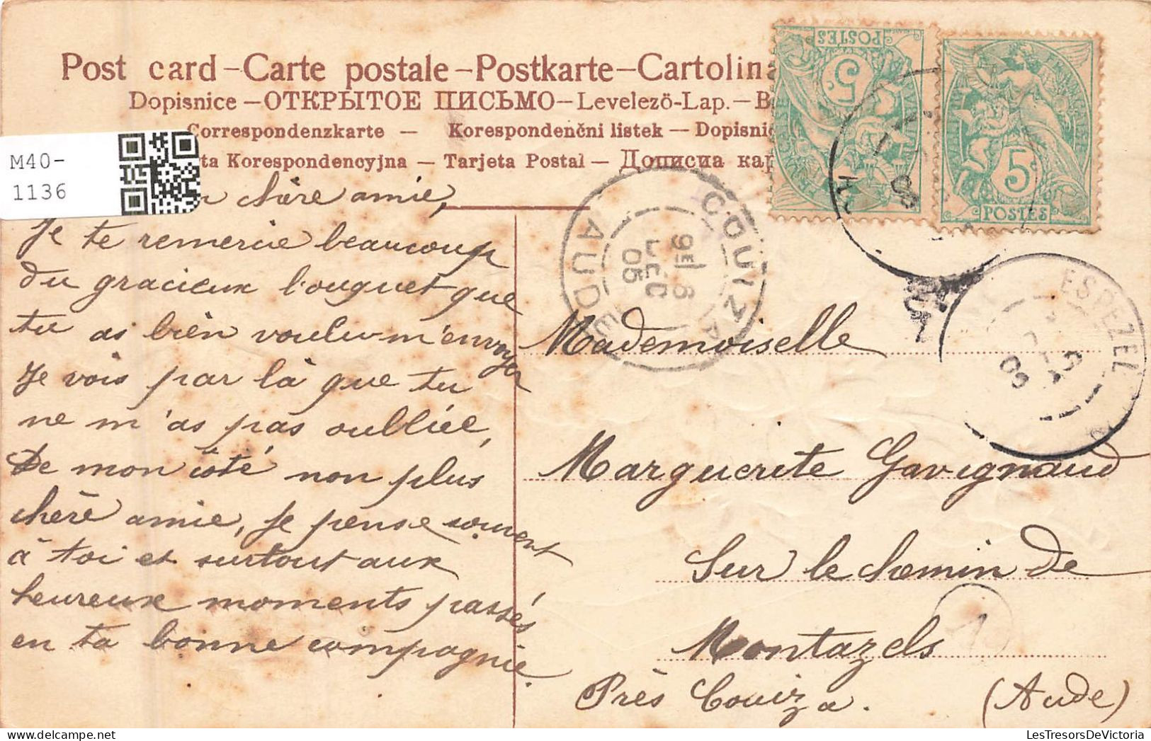 FANTAISIES - Des Fleurs - Carte Postale Ancienne - Other & Unclassified
