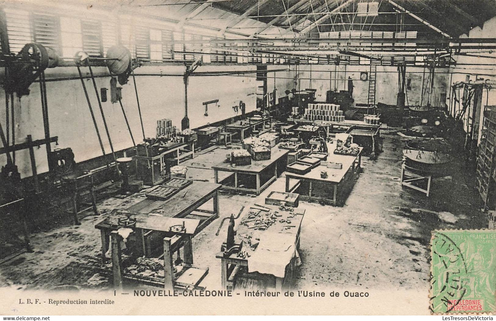 Nouvelle Calédonie - Intérieur De L'usine De Ouaco  - A. Greger Frères - Carte Postale Ancienne - Nieuw-Caledonië