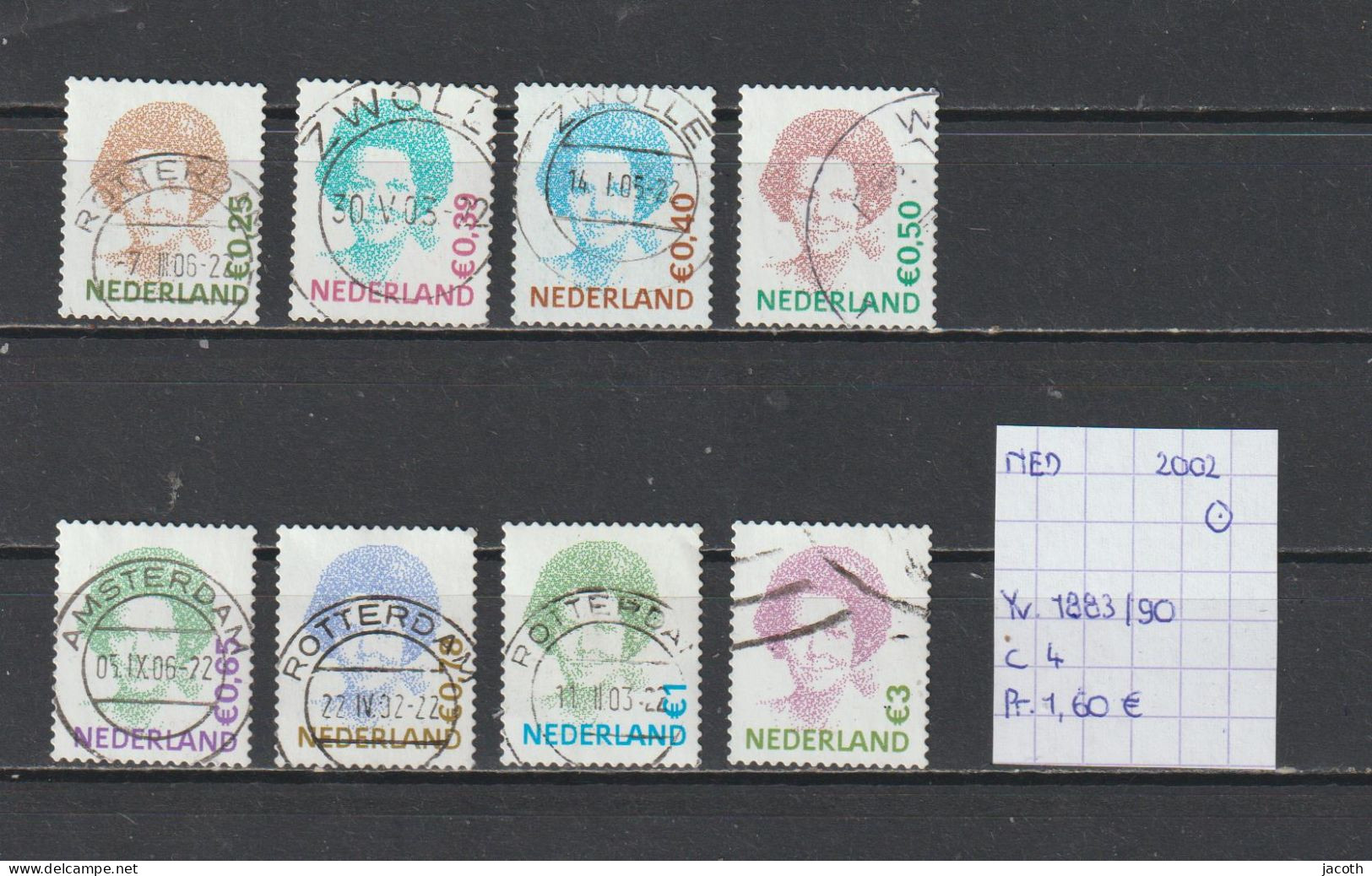 Nederland 2002 - YT 1883/90 (gest./obl./used) - Usati