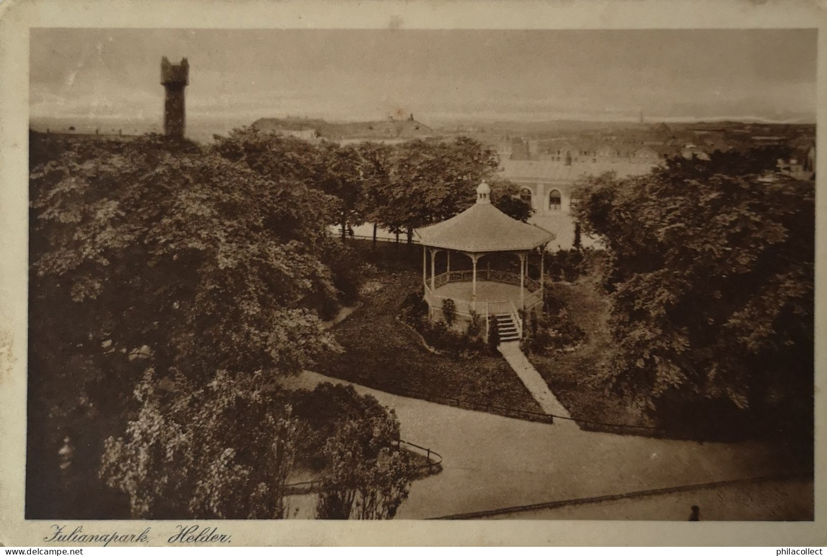 Helder (Den Helder) Julianapark (Watertoren - Muziektent) 1926 - Den Helder