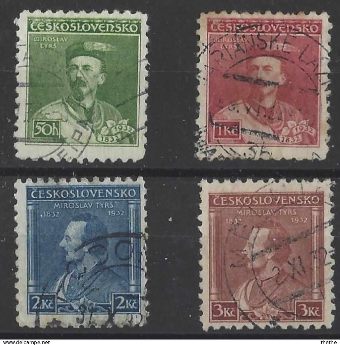 TCHECOSLOVAQUIE - Centenaire De La Naissance De Miroslav Tyrs, Fondateur Des Sokols - Used Stamps