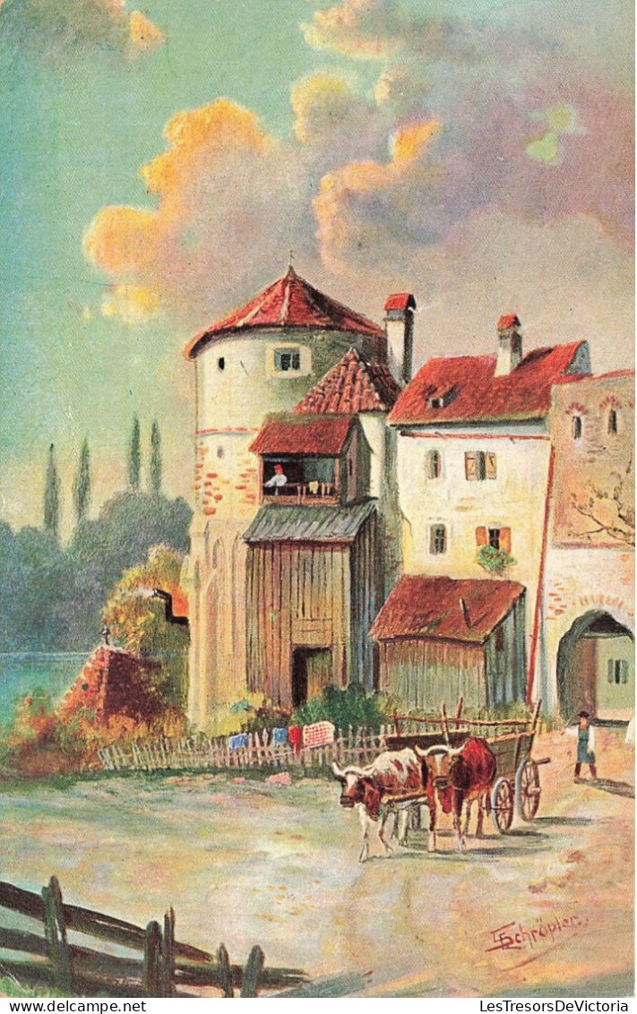 ARTS - Tableau Et Peinture - Schröpler - Charrette Et Campagne - Ferme - Carte Postale Ancienne - Paintings