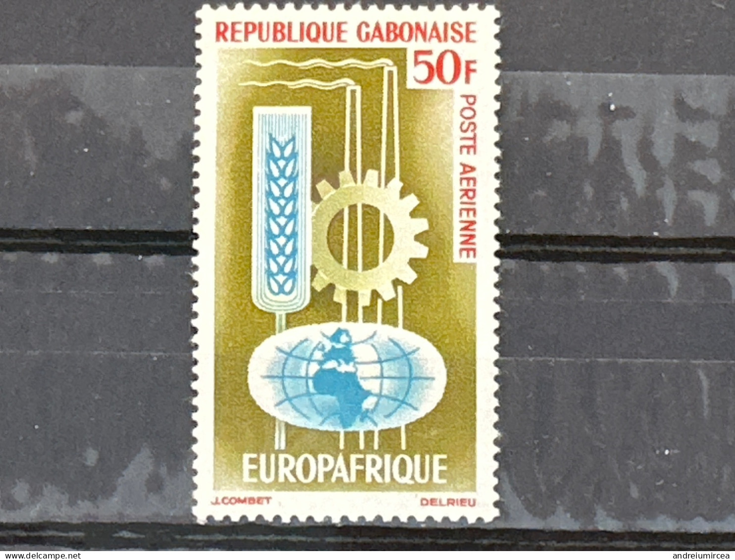 République Gabonaise 1964 Industry And Agriculture - Schilderijen