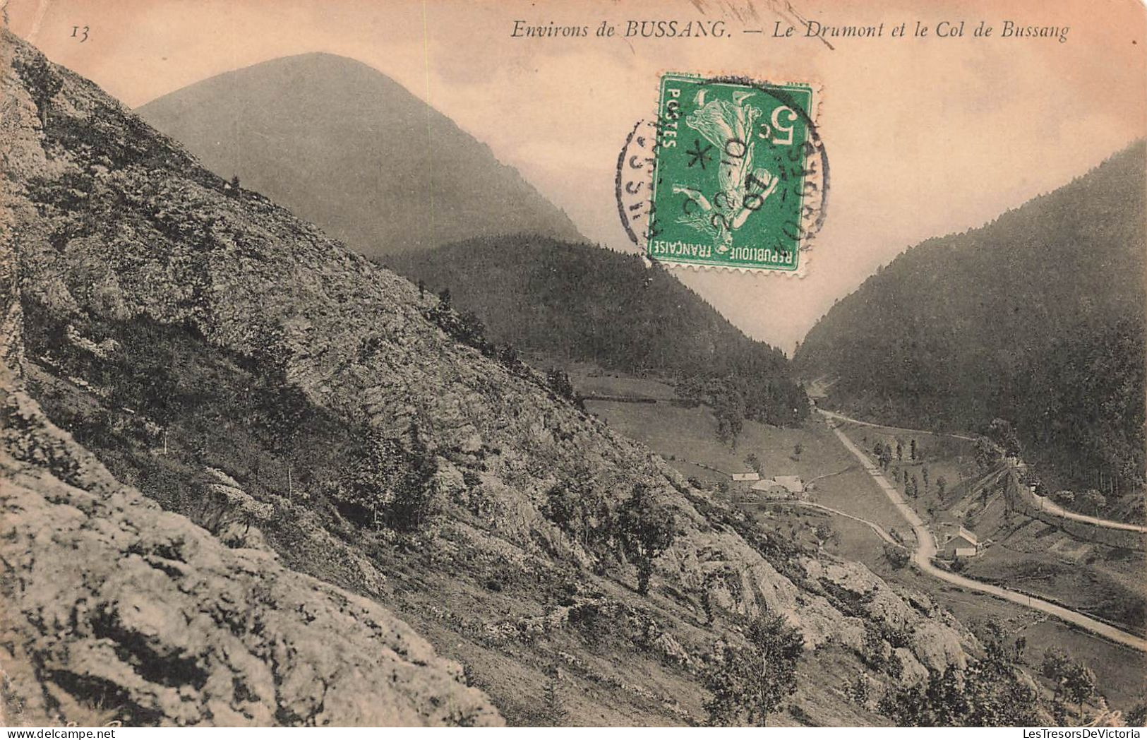 FRANCE - Environs Du Bussang - Vue Générale - Le Drumont Et Le Col De Bussang - Carte Postale Ancienne - Bussang