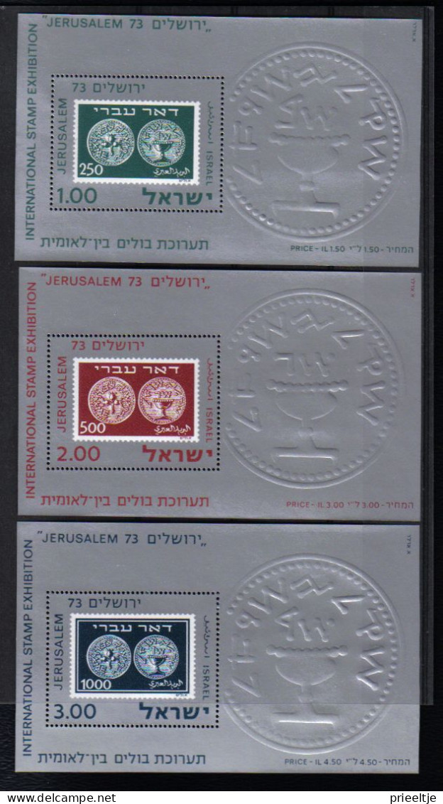 Israel 1974 Jerusalem 73 Int. Stamp Exhibition S/S  Y.T. BF 11/13 ** - Blocks & Sheetlets