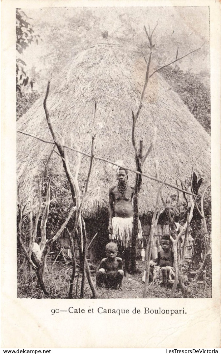 Nouvelle Calédonie -  Cate Et Canaque De Boulonpari - Animé - Sein Nu - Carte Postale Ancienne - Nueva Caledonia