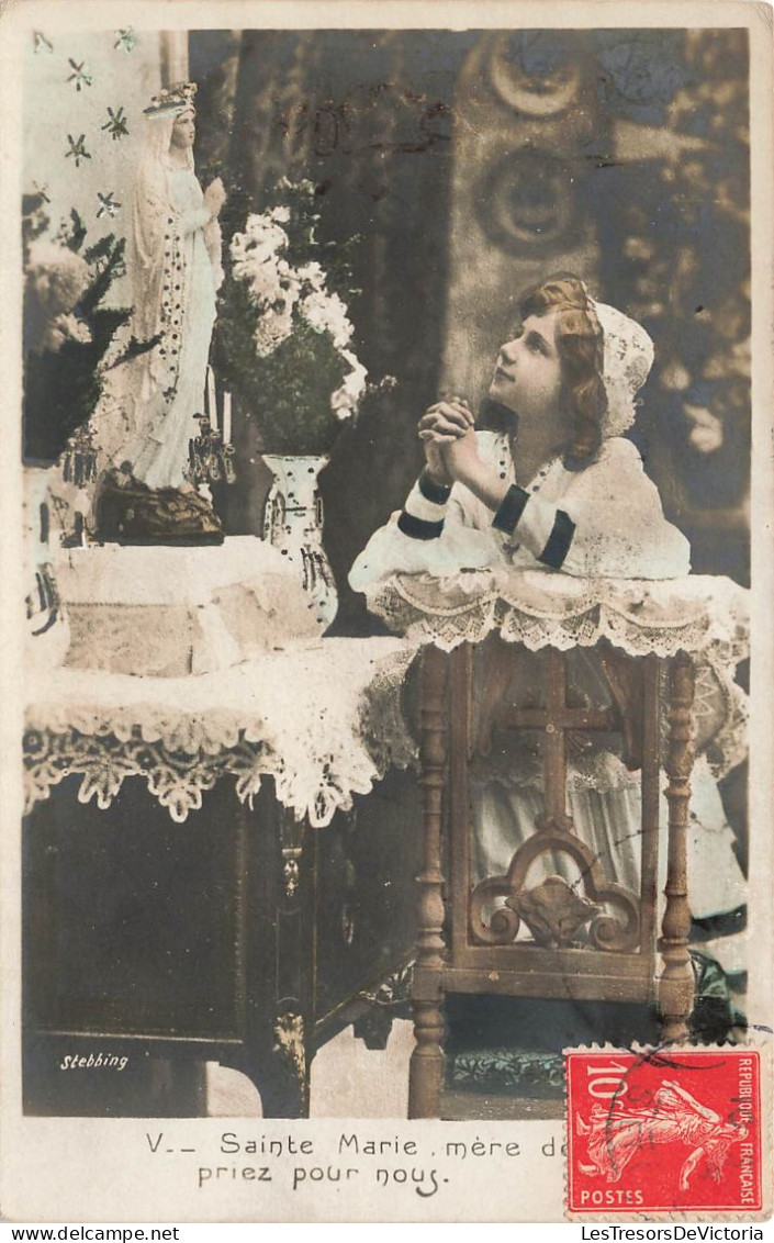 ENFANT - Sainte Marie Mère De Dieu Priez De Dieu - La Prière - Carte Postale Ancienne - Autres & Non Classés