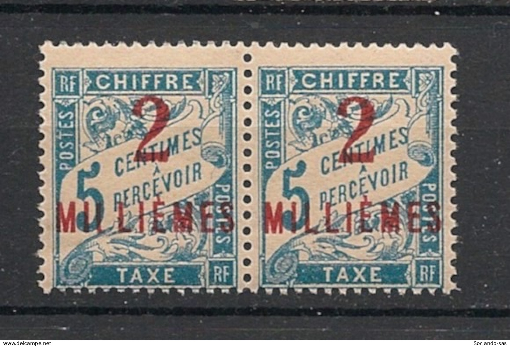 PORT SAID - 1921 - Taxe TT N°YT. 5c - Type Duval 2m Sur 5c - VARIETE I Au Lieu De L Tenant à Normal - Neuf Luxe ** / MNH - Ongebruikt