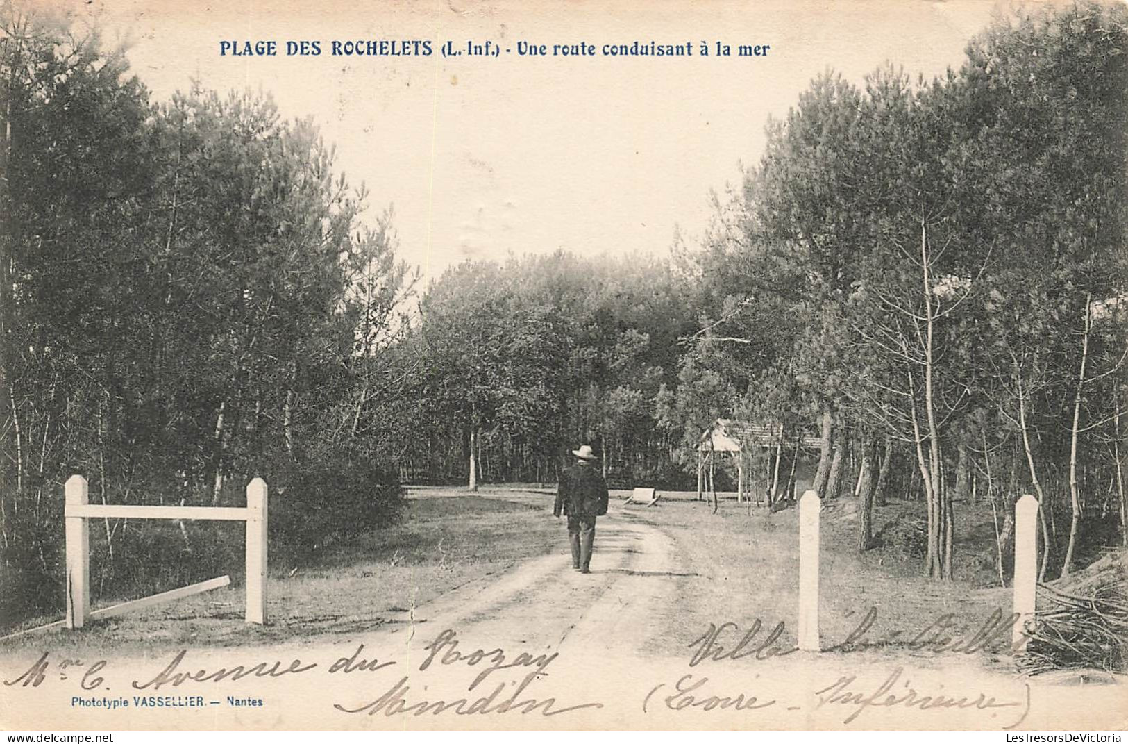 FRANCE - Plage Des Rochelets - Vue Générale D'une Route Conduisant à La Mer - Carte Postale Ancienne - Saint-Brevin-les-Pins