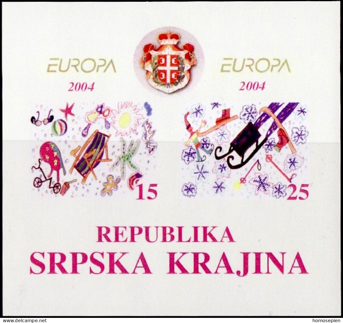 Europa CEPT 2004 Serbie De Krajina - Serbia - Serbien Y&T N°BF(1) - Michel N°B(?) *** - 2004