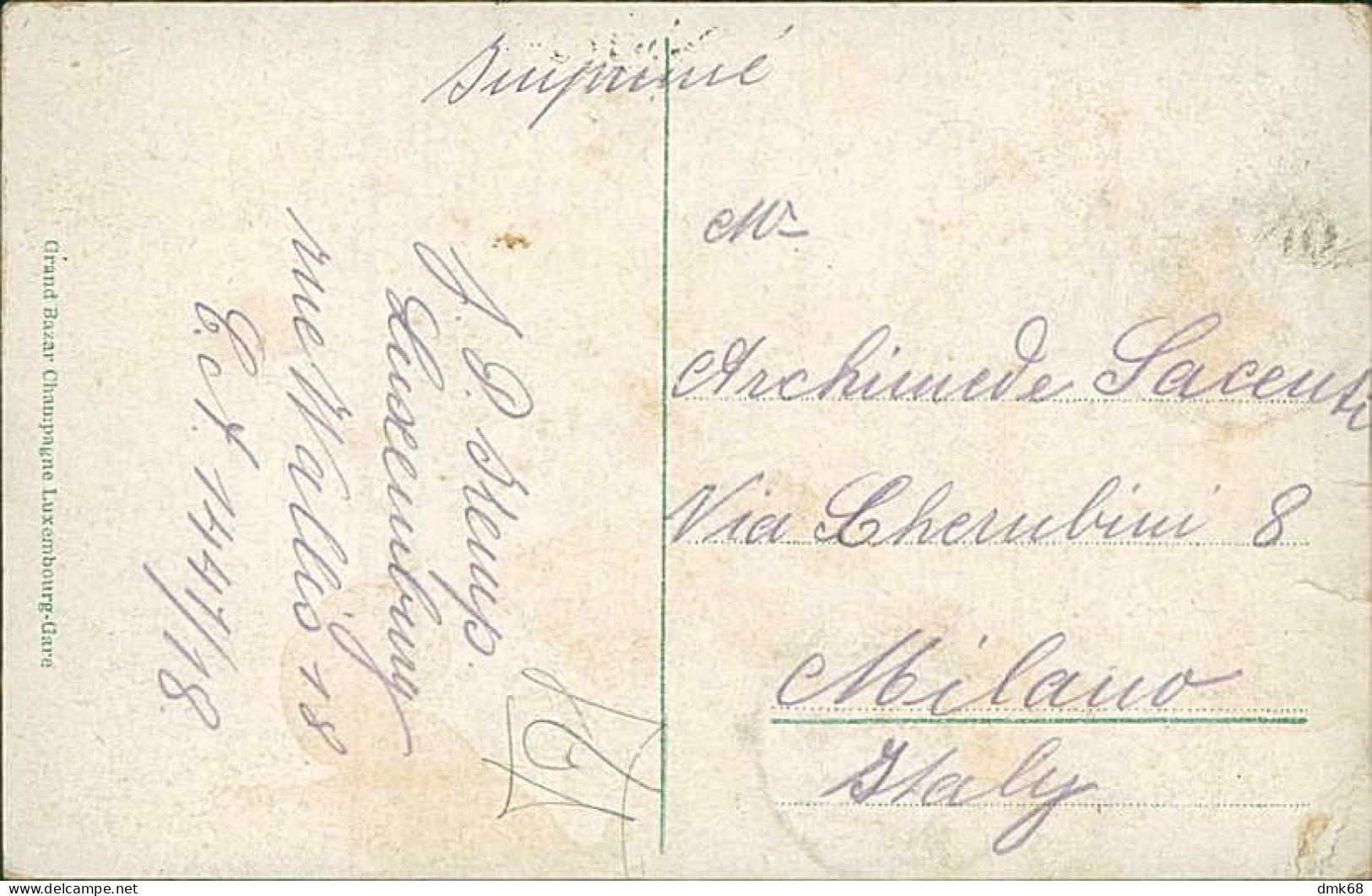 LUXEMBOURG - SIECHENGASS - ED. GRAND BAZAR CHAMPAGNE - MAILED 1922 (18016) - Luxembourg - Ville