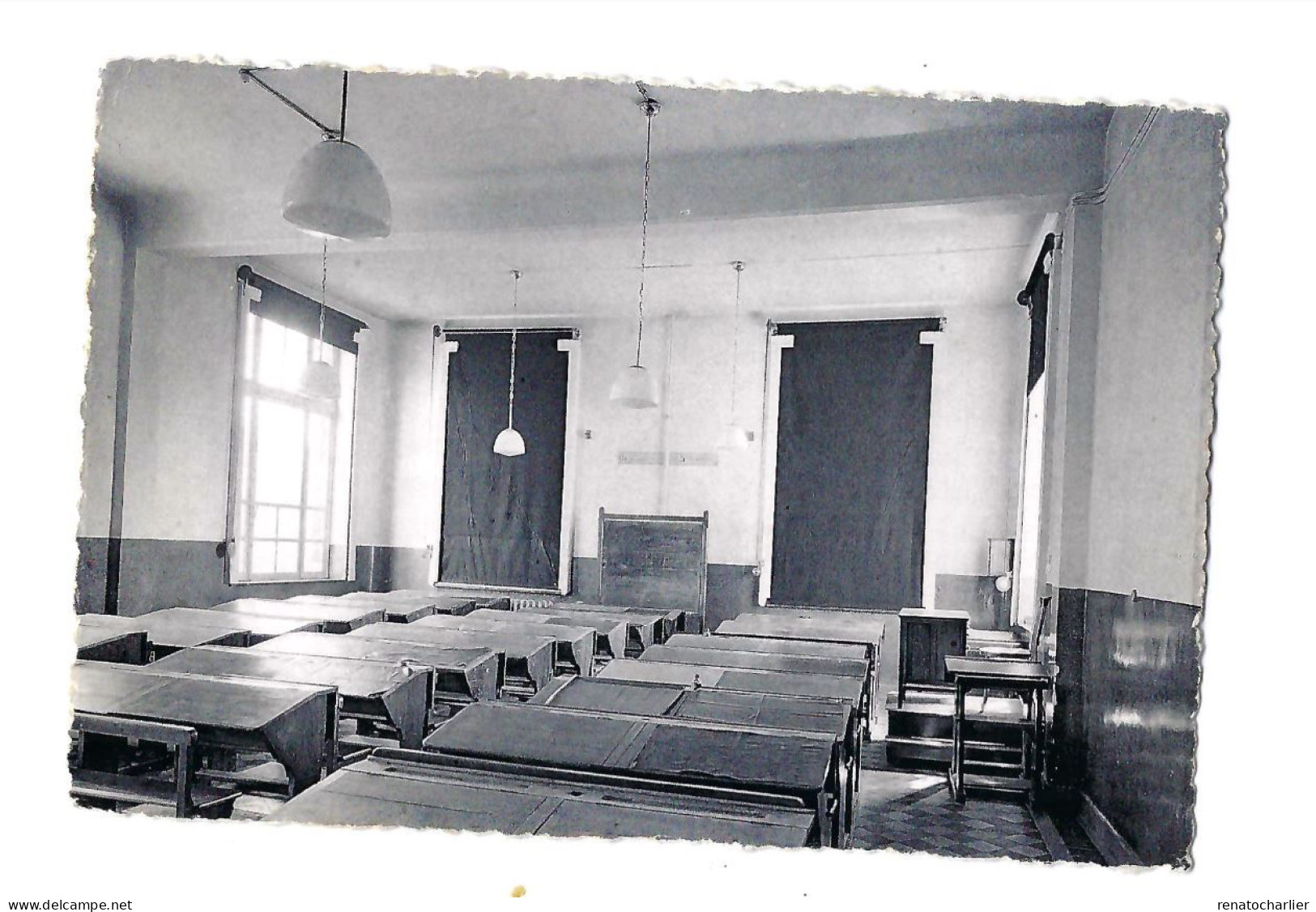 Lycée Warocque.Une Salle D'étude. - Morlanwelz