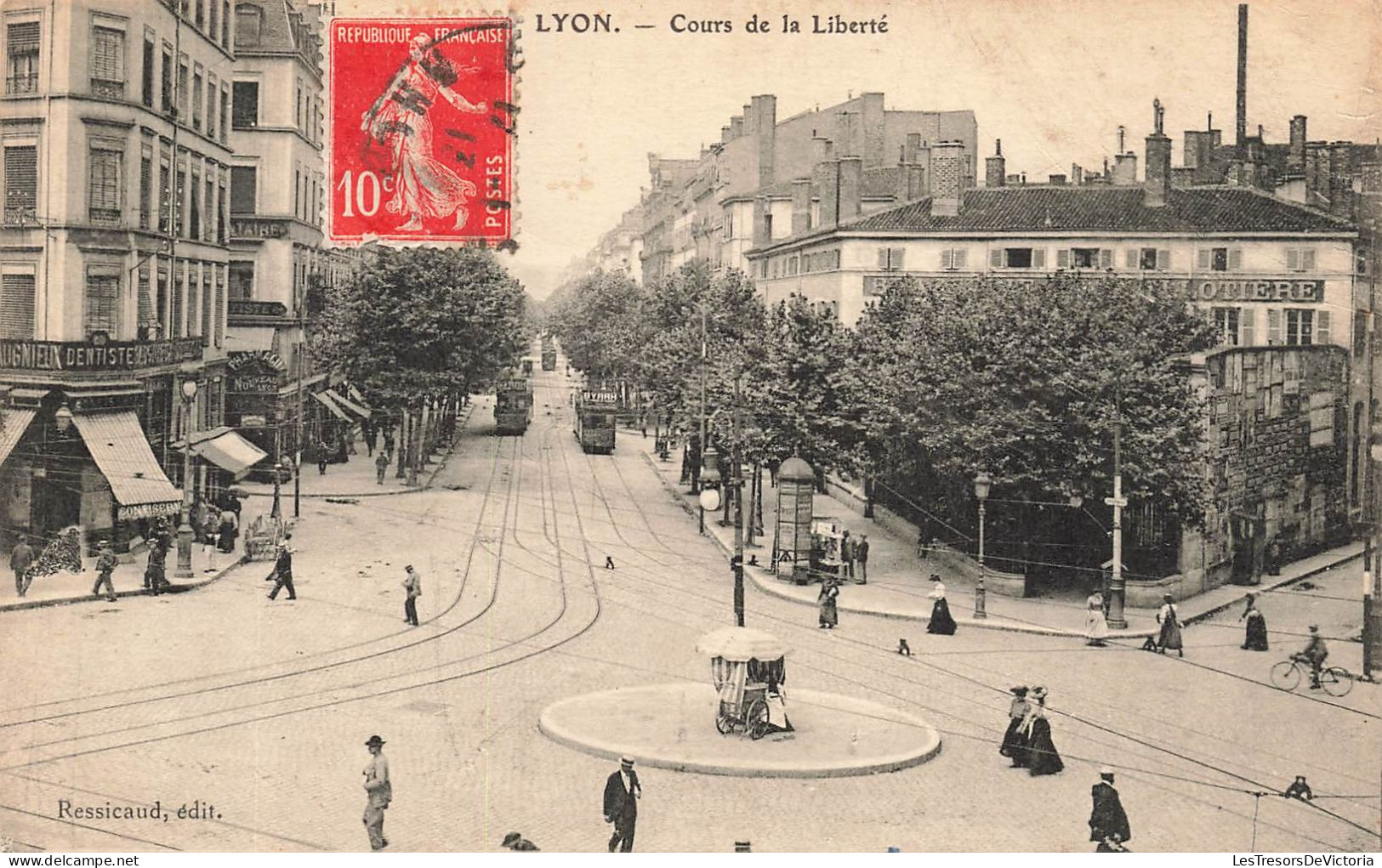 FRANCE - Lyon - Vue Générale De La Cours De La Liberté - Animé - Carte Postale Ancienne - Otros & Sin Clasificación