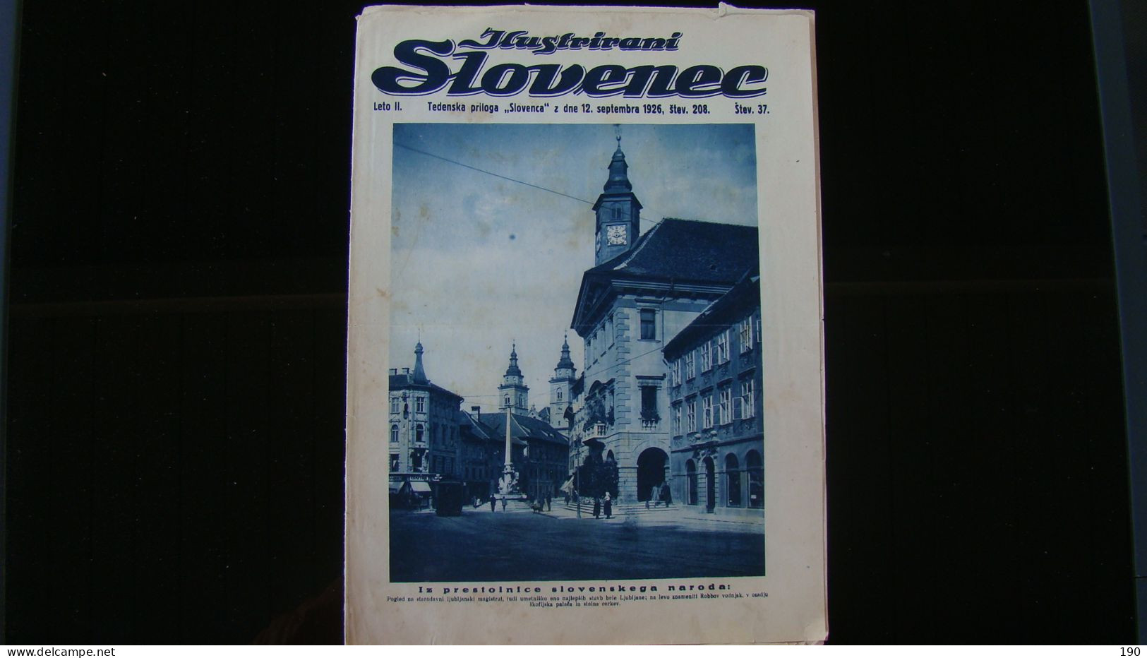 Newspaper Priloga Ilustrirani Slovenec, Iz Prestolnice Slovenskega Naroda:Ljubljana. - Langues Slaves