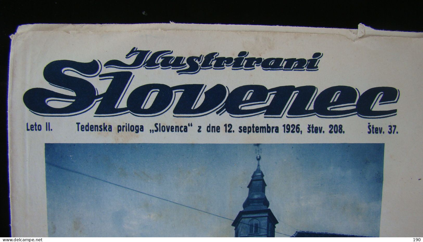 Newspaper Priloga Ilustrirani Slovenec, Iz Prestolnice Slovenskega Naroda:Ljubljana. - Slav Languages